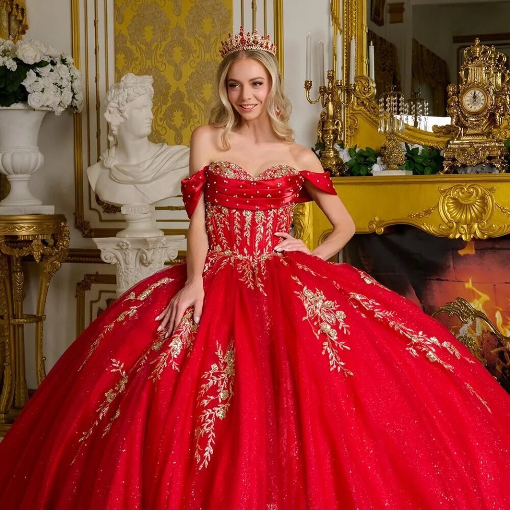 New Off The Shoulder Formal Long Mesh Gown w/ Back Bow & Layered Skirt GL3631